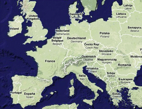 google maps europe