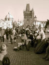 Vendors on the Charles Bridge